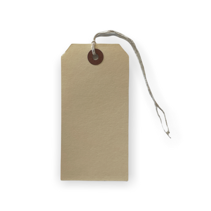 Pack of 10 120 x 60mm Manilla Luggage Tags