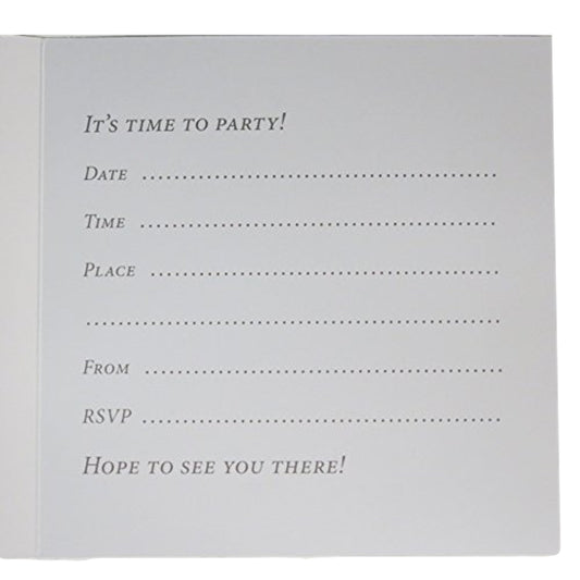 Pack of 6 Hambledon Party Invitation Cards