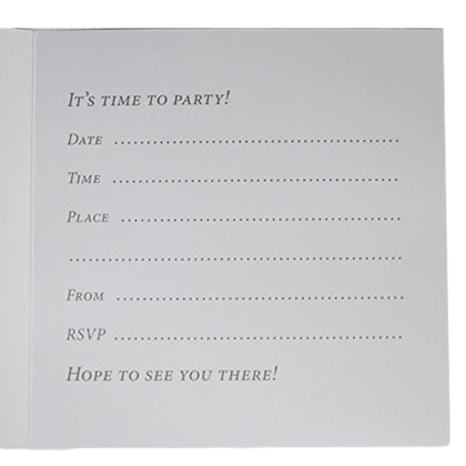 Pack of 6 Hambledon Party Invitation Cards