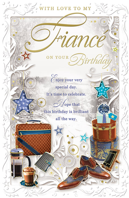 Fiance On Your Birthday Opacity Card