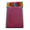 Pack of 4 Pink Glitter A5 Foam Sheets