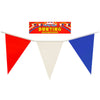 Red, White and Blue Colour Bunting 7 Metere with 25 Pvc Pennants