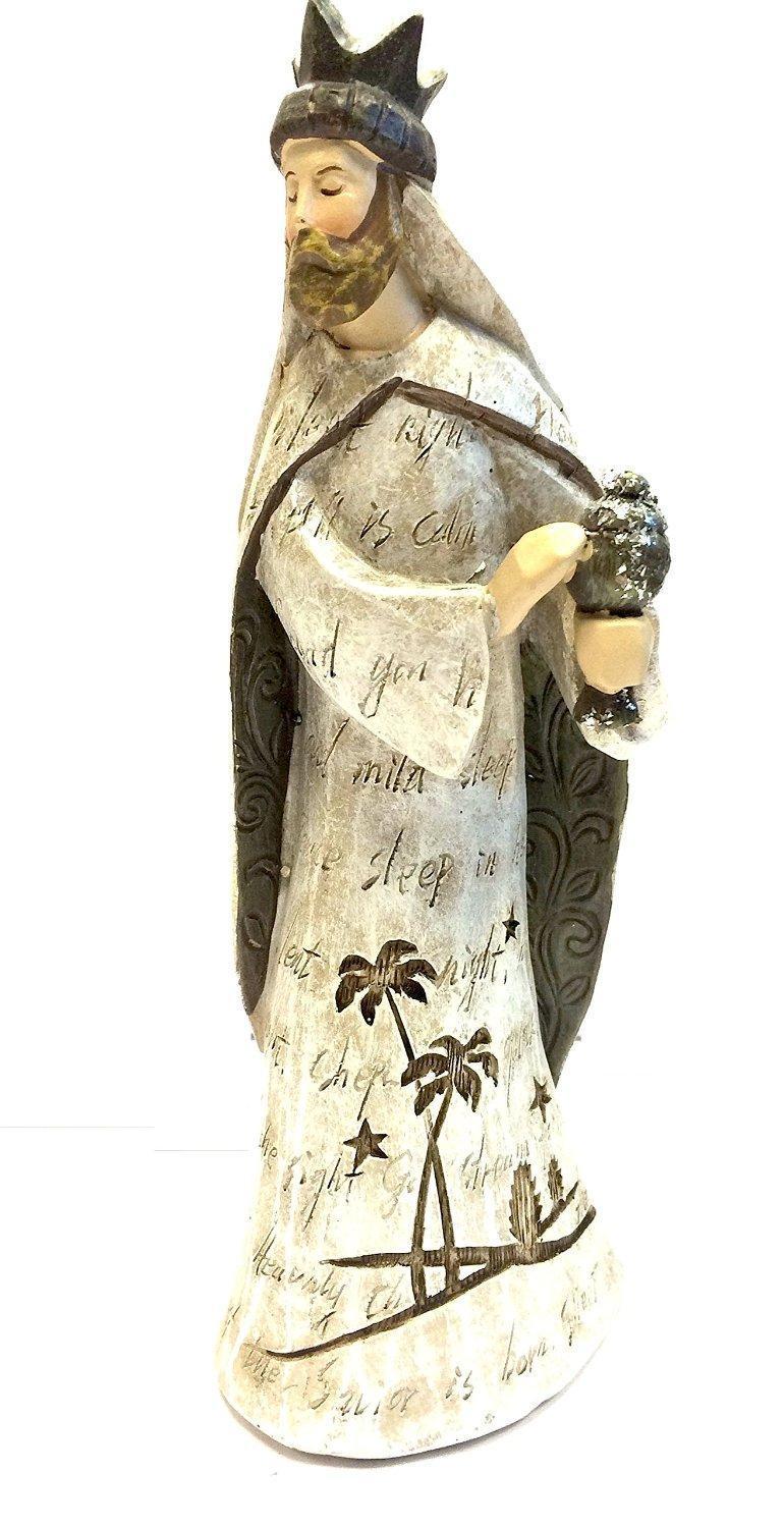 Set Of 5 Christmas Nativity Scene Figurine Ornament Statues