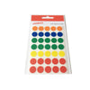 Pack of 140 Assorted Colour 13mm Round Labels - Stickers
