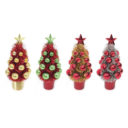 Tinsel And Bauble Christmas Tree Decoration
