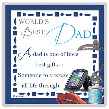 World's Best Dad Celebrity Style Magnet