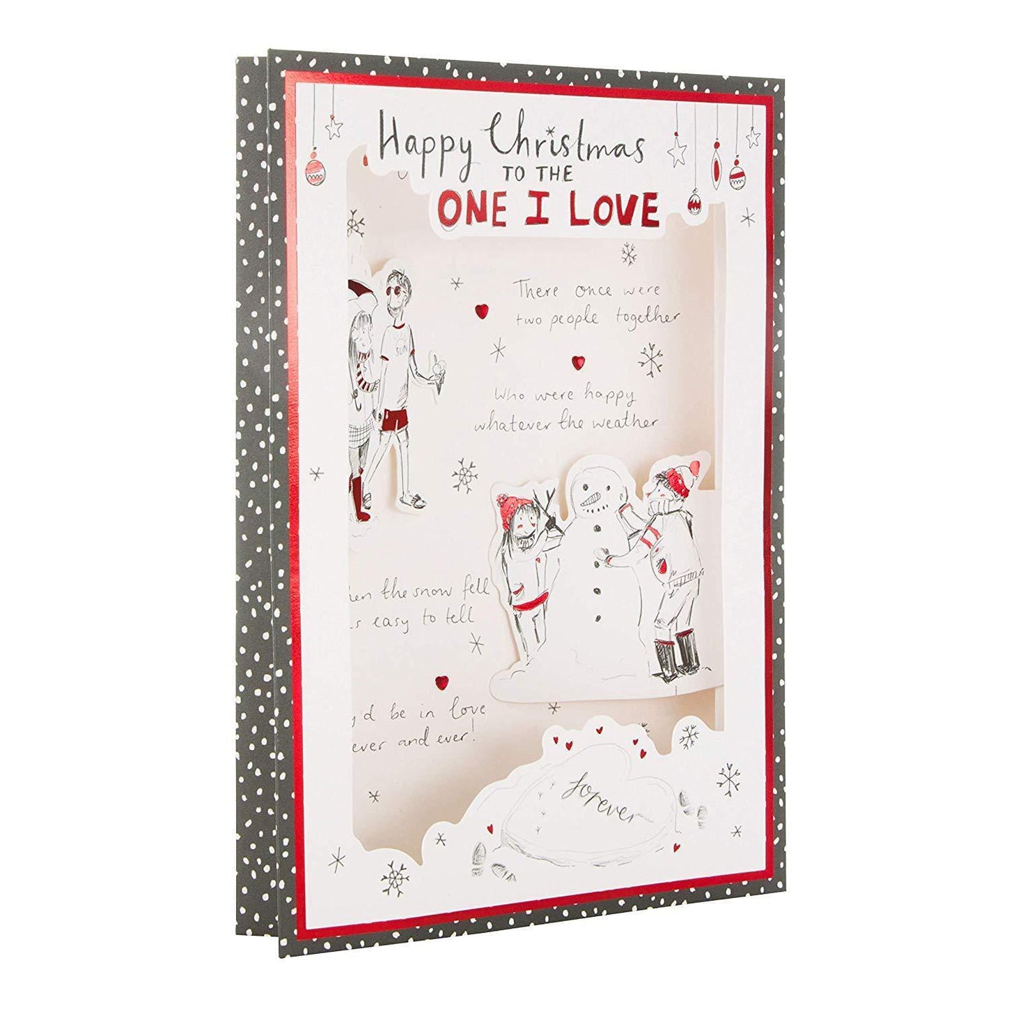 One I Love Christmas Card 'Pop Out'