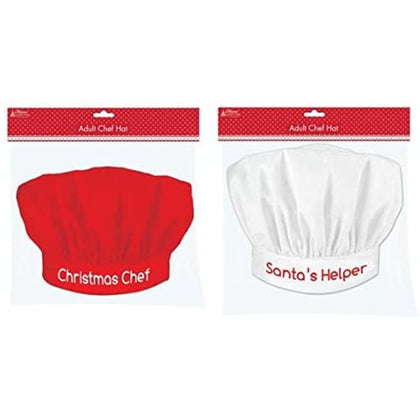 Christmas Chef or Santa's Helper Cook Adult Hat