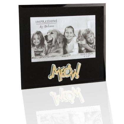 MEOW Cat Photo Frame for 6x4