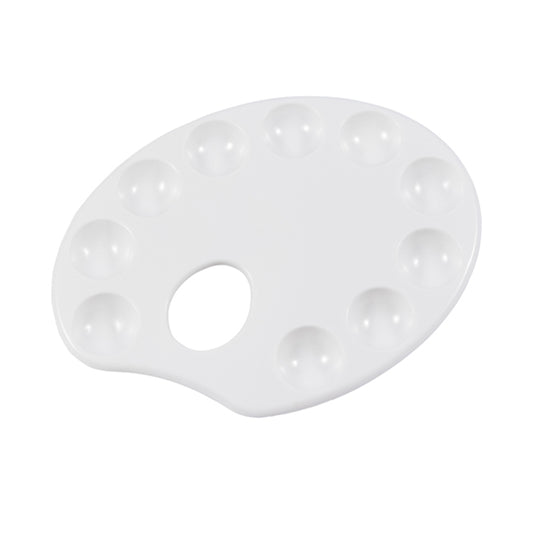 White Plastic Oval Palette