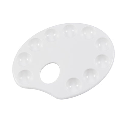 White Plastic Oval Palette