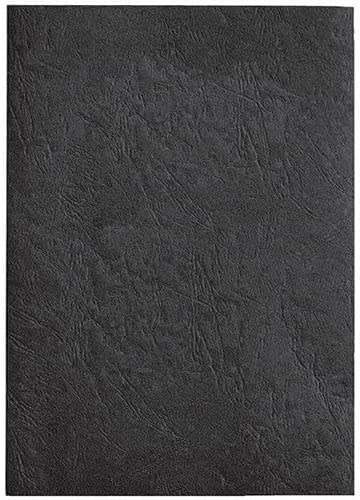 A4 Black Leathergrain Comb Binder Cover (Pack of 100)
