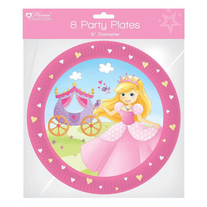 Pack of 8 Princess Party Plates - 9