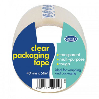 Pack of 6 Clear Packing Tape 48mm x 50M