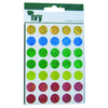 Pack of 70 Holographic Primary Colours 13mm Round Sticky Dots