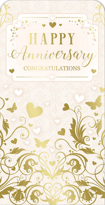 Congratulation On Your Anniversary Luxury Gift Money Wallet Card
