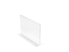 A4 Landscape Standing Acrylic Sign Holder Clear