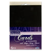 Pack of 6 C6 Black Cards and Envelopes by Icon Craft