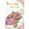 Sending You Birthday Wishes Open Female Birthday Celebrity Style Greeting Card