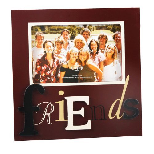 Friends Maroon Photo Frame, 6" x 4", gift