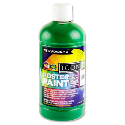 500ml Emerald Green Poster Paint by Icon Art