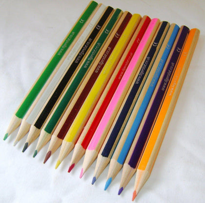 Box of 12 Jumbo Colouring Pencils