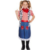 Child Cowgirl Denim Fancy Dress Costume for 4-6 Years