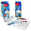 Pack of Color'peps 30cm x 3.6m Adhesive Colouring Roll and 18 Markers by Maped