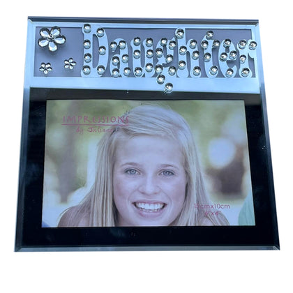 Daughter Mirrored Glass Studed Sentimental 4