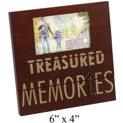 Treasured Memories MDF Brown Wood Photo Frame
