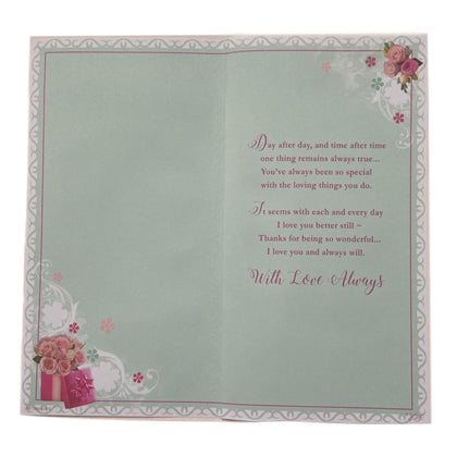 To My Wife Birthday Wishes Soft Whispers Card