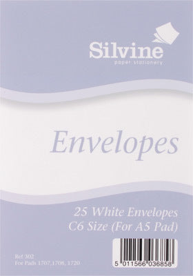 Silvine C6 Envelopes