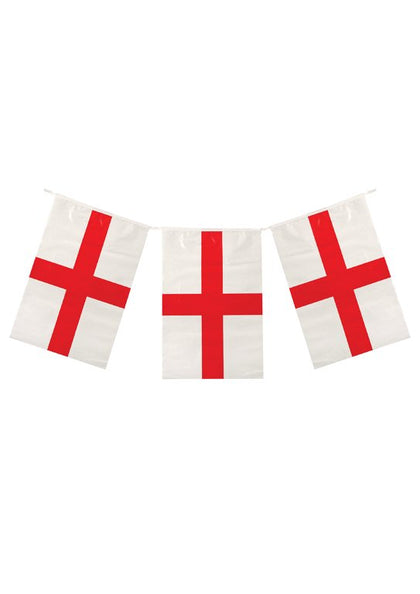 England St George's Cross Flag Bunting 10m