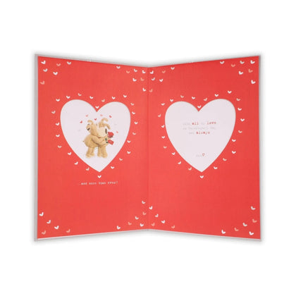 Fiancée Boofle Red Rose Valentine's Day Card