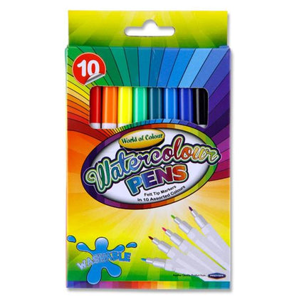 World of Colour Box of 10 Watercolour Markers