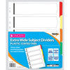A4 5 Part Extra Wide Card Tab Divider