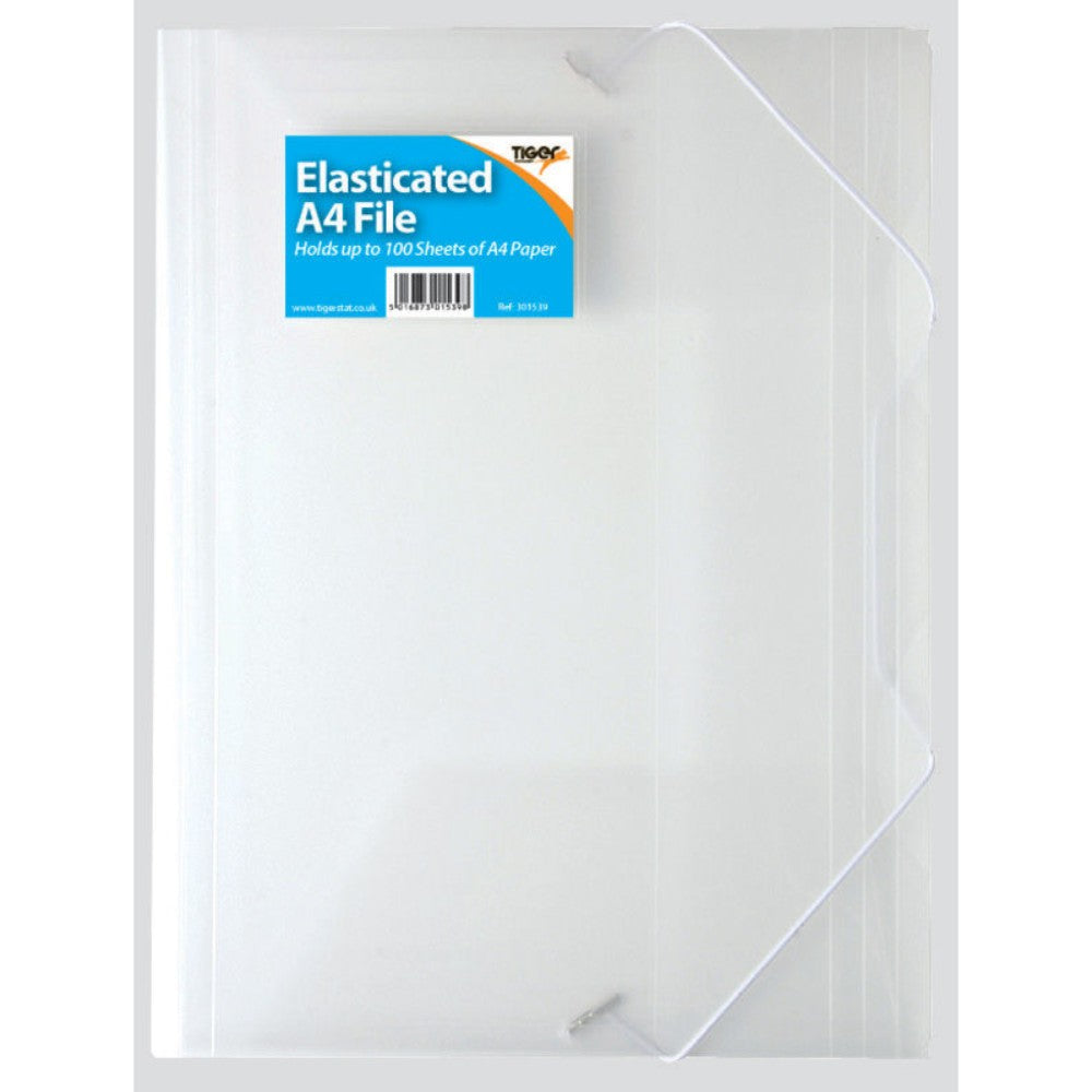 A4 3 Flap Clear Elasticated File– Choice Wholesale
