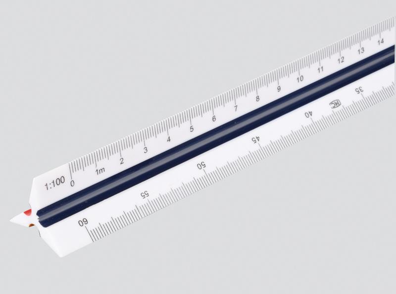 30cm/12 inch Triangular Scale Ruler