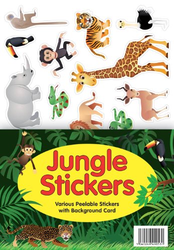 Jungle Animal A4 Sticker Sheet