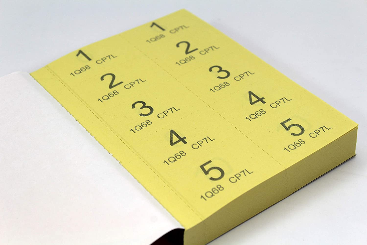 Book Of 1000 Raffle/Cloakroom Tickets Coloured Borders - Unique - View #7