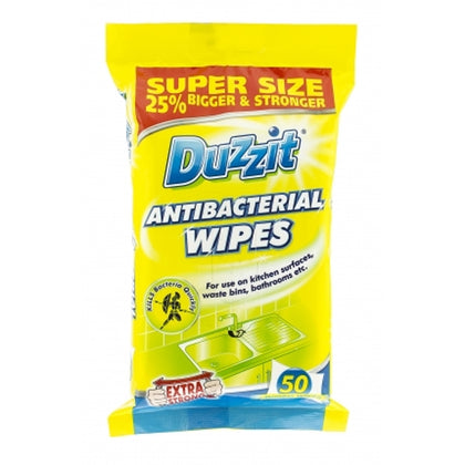 Pack of 50 Daring Duzz It Anti-Bacterial Wipes