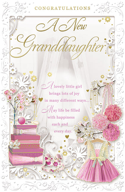 A New Granddaughter Congratulations Opacity Card