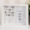 Celebrations White Wall Photo Frame - 25th Anniversary Silver