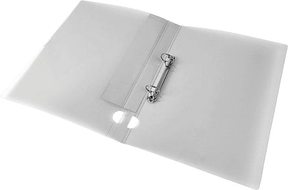 Frosted A4 25mm Capacity Clear 2 Ring Binder