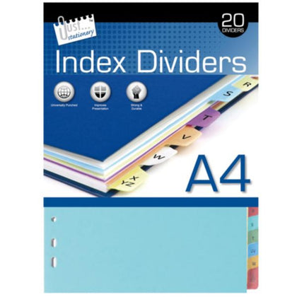 20 A-Z A4 Index Divider- Paper