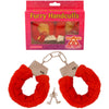 Furry Handcuffs Red with Key