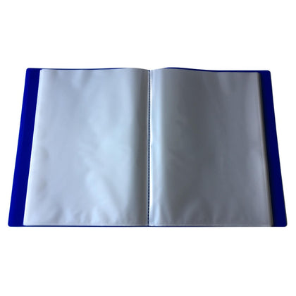 A4 Blue Flexible Cover 150 Pocket Display Book