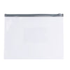 Pack of 12 A5 Clear Zippy Bags with Grey Zip