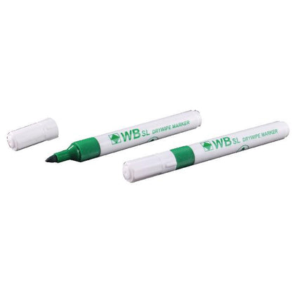 Green Whiteboard Marker Pens Bullet Tip (Pack of 10)