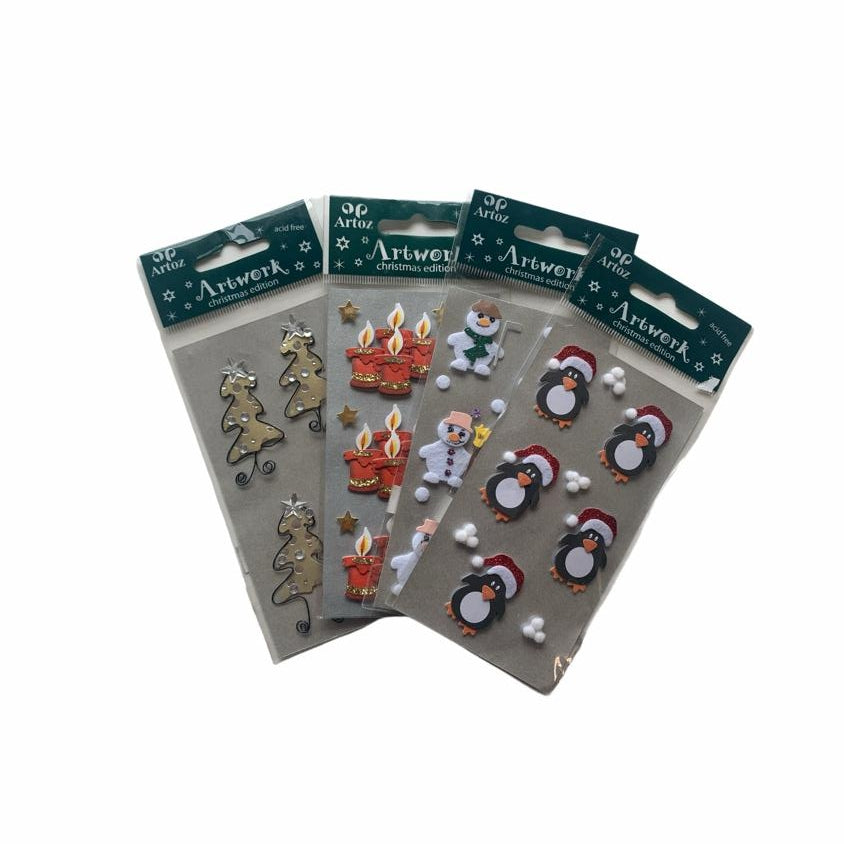 3D Artwork Christmas Edition Stickers